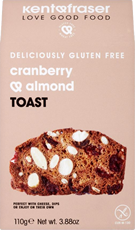 Cranberry and almond toast